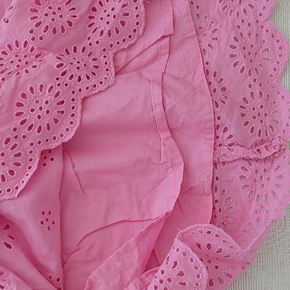🌻J Crew washed pink eyelet dress Sz 2 - Picture 13 of 16